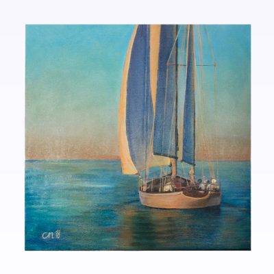 Malerei Bild Segelboot